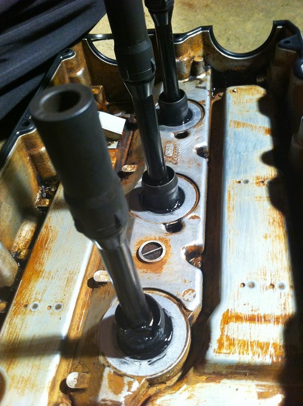 put in new gasket and sealed around the plugs