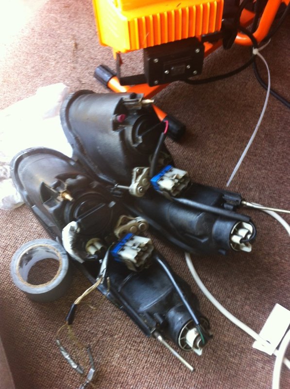 I wired the LEDs straight to the parkers