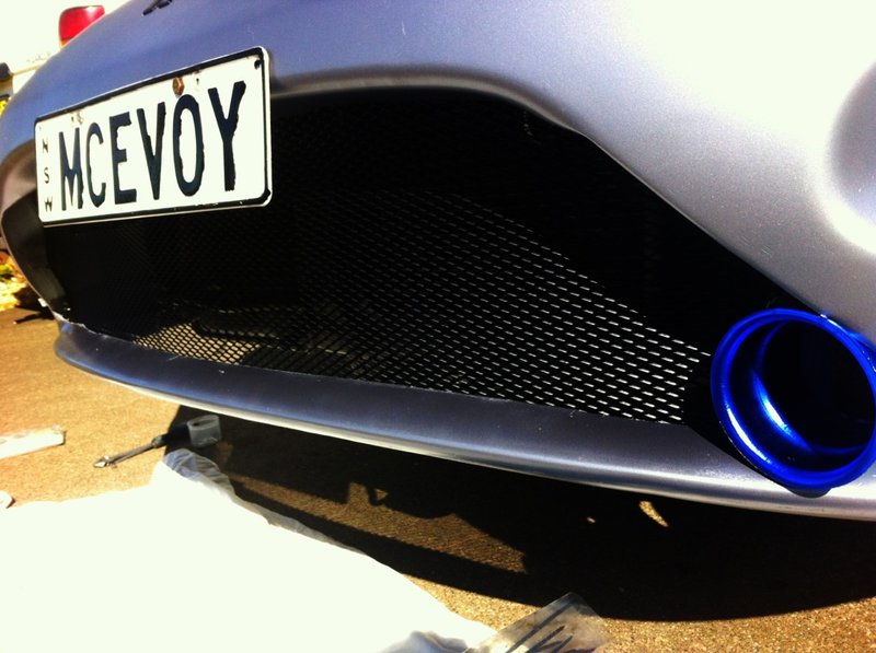 Wacked it back on the car and fitted the air intake =]