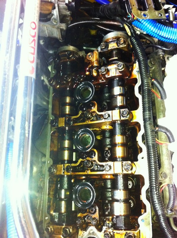 wiped it down.<br />is it burnt oil?